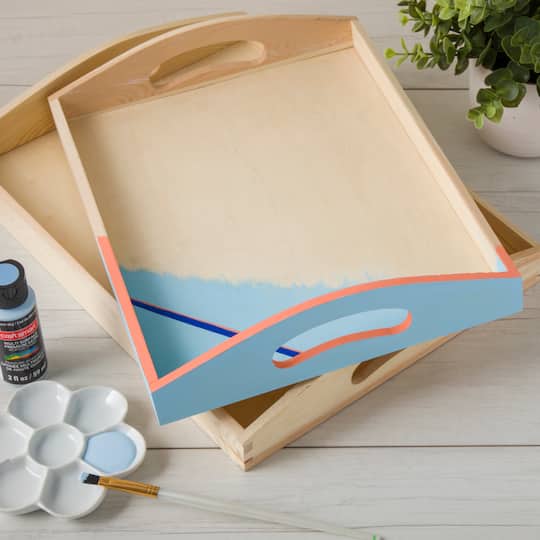 6 Pack: 13" Wooden Tray by Make Market®